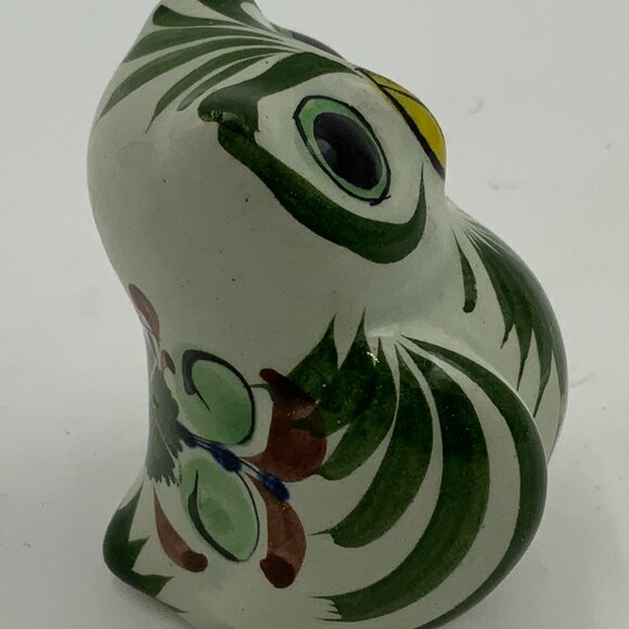 Ceramica Artistica Tonala Vintage Owl Signed CAT MEXICO - Picture 6 of 7